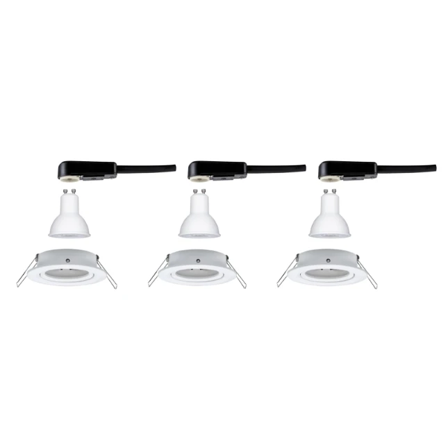 Paulmann LED-inbouwspot Nova 6,5W GU10 wit O84mm - 3-spots