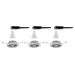 Paulmann LED-inbouwspot Base bassiset 5W GU10 staal O90mm - 3-spots