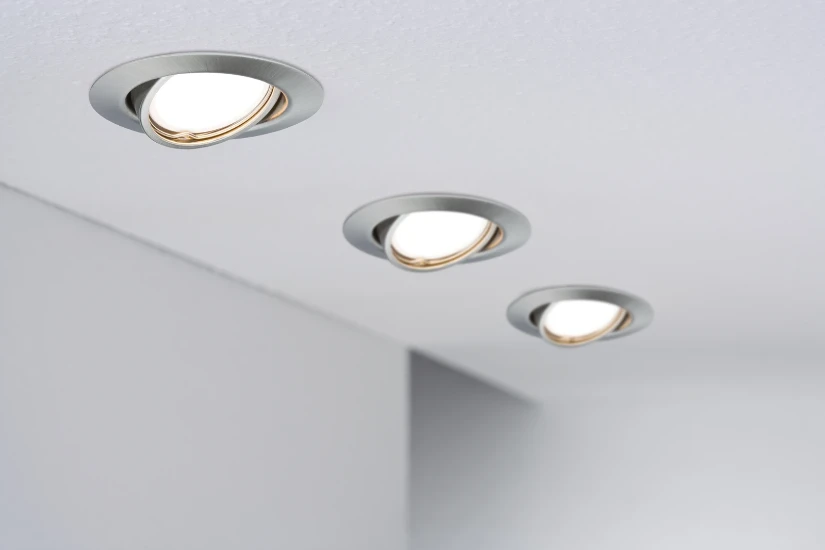 Paulmann LED-inbouwspot Base bassiset 5W GU10 staal O90mm - 3-spots