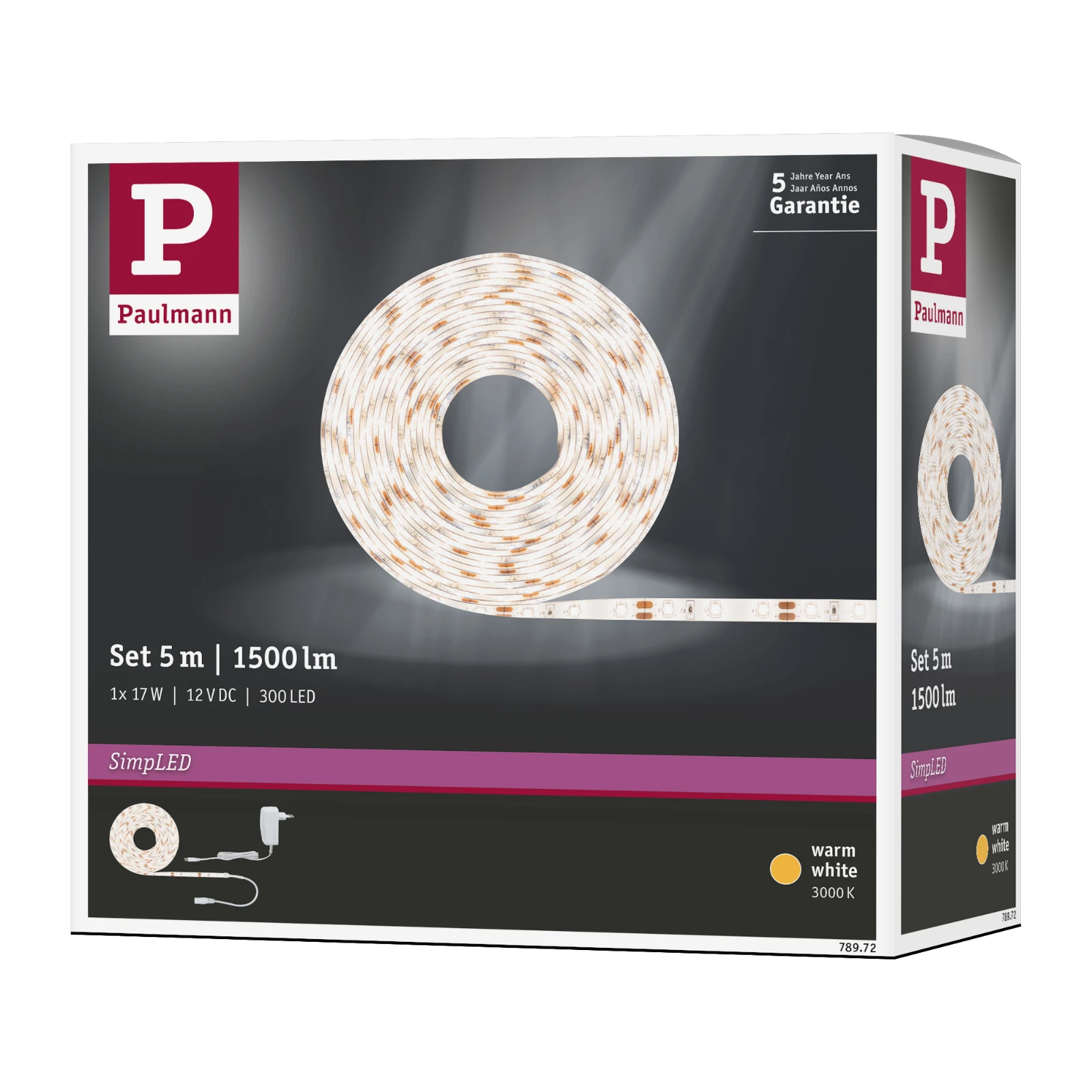 Paulmann SimpLED LED-strip Warm wit 17W 5m