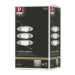 Paulmann LED-inbouwspot Nova 6,5W GU10 staal O84mm - 3-spots