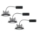 Paulmann LED-inbouwlamp Calla Basisset IP65 zwenkbaar - 3 stuks