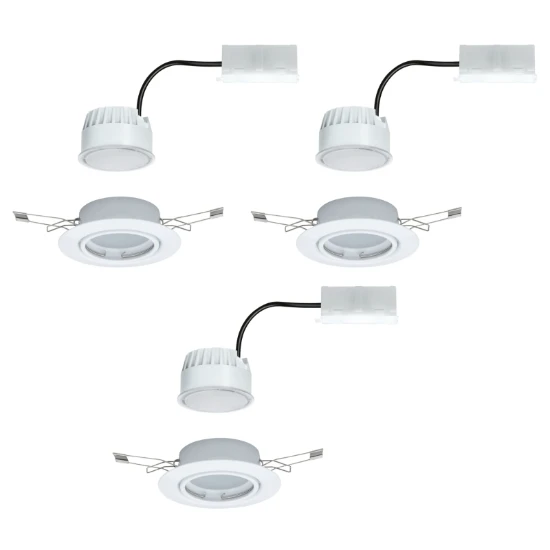 Paulmann LED-inbouwlamp Base Coin bassisset 5W GU10 O90mm 3-spots