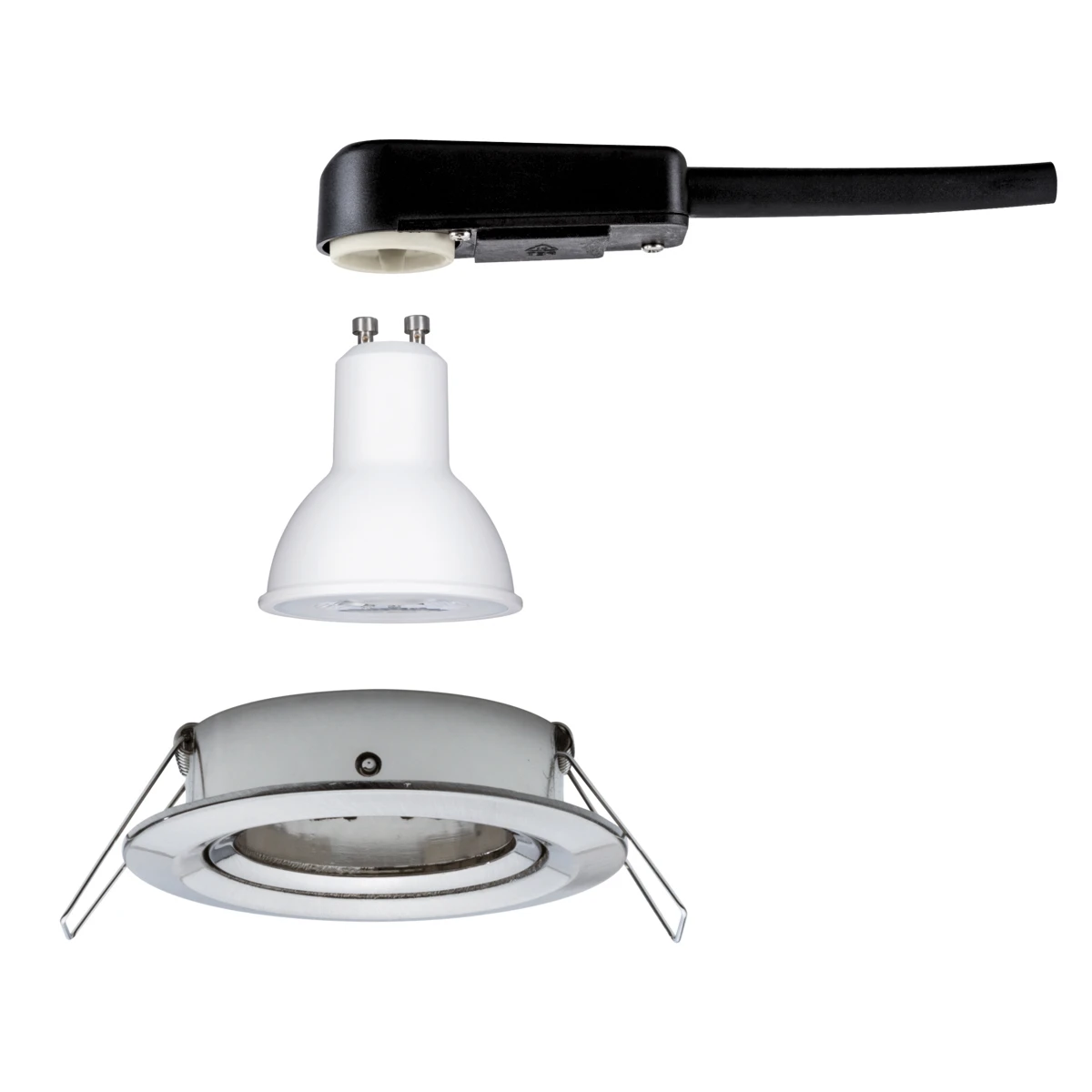 Paulmann LED-inbouwspot Nova 6,5W GU10 staal O84mm - 1-spot
