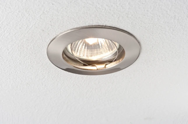 Paulmann LED-inbouwlamp Premium IP44 50W GU10 230V dimbaar staal O79mm - 1-spot
