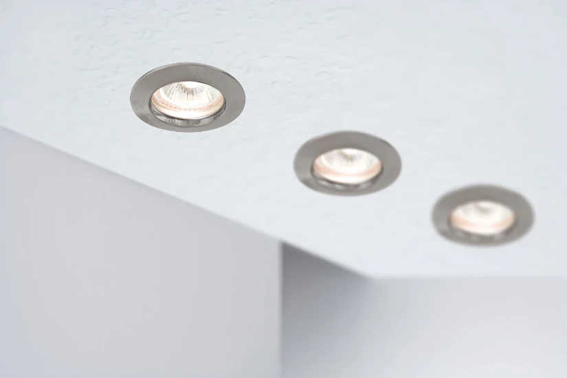 Paulmann LED-inbouwlamp Premium IP44 50W GU10 230V dimbaar staal O79mm - 1-spot