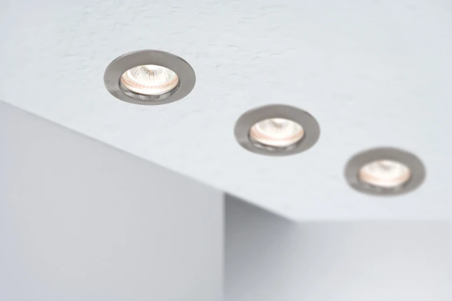 Paulmann LED-inbouwlamp Premium IP44 50W GU10 230V dimbaar staal O79mm - 1-spot
