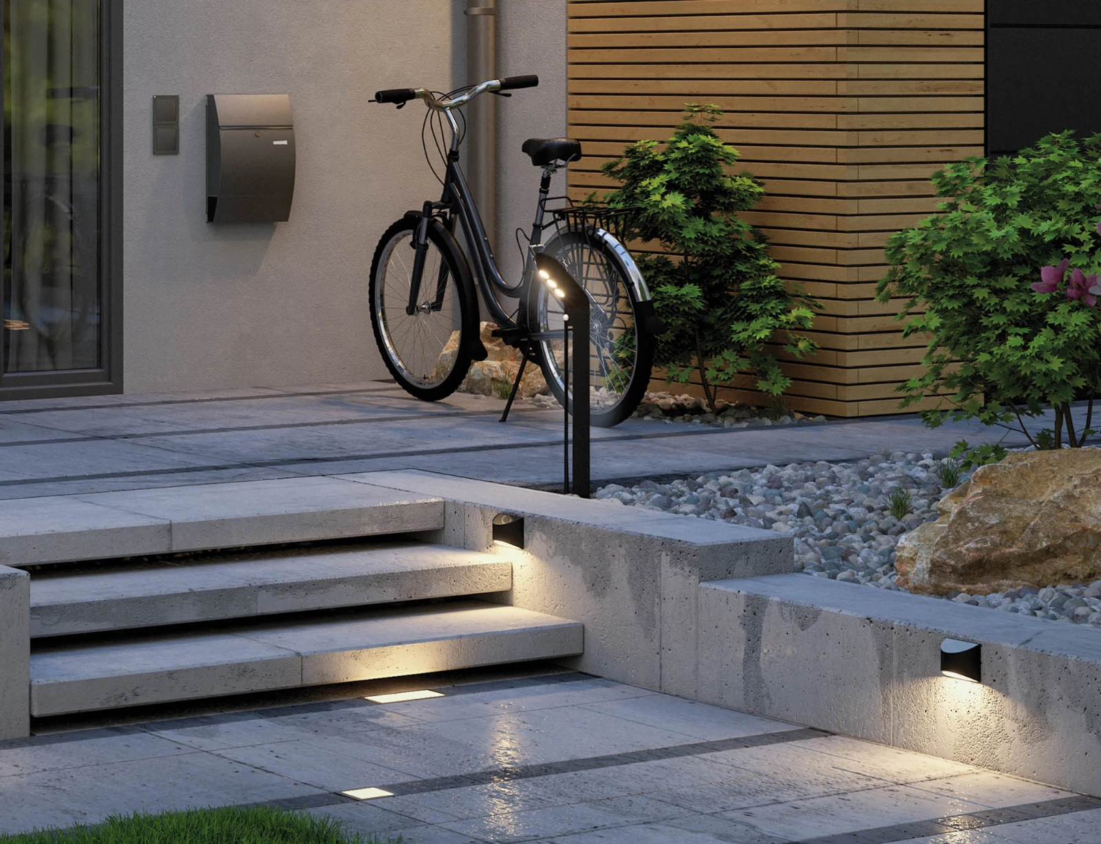 Paulmann Outdoor Solar LED-padverlichting Elliot IP44 3000K antraciet