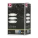 Paulmann LED-inbouwlamp Nova 3W O78mm staal - 3-spots