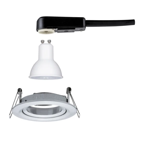 Paulmann LED-inbouwspot Nova 6,5W GU10 aluminium O84mm - 1-spot