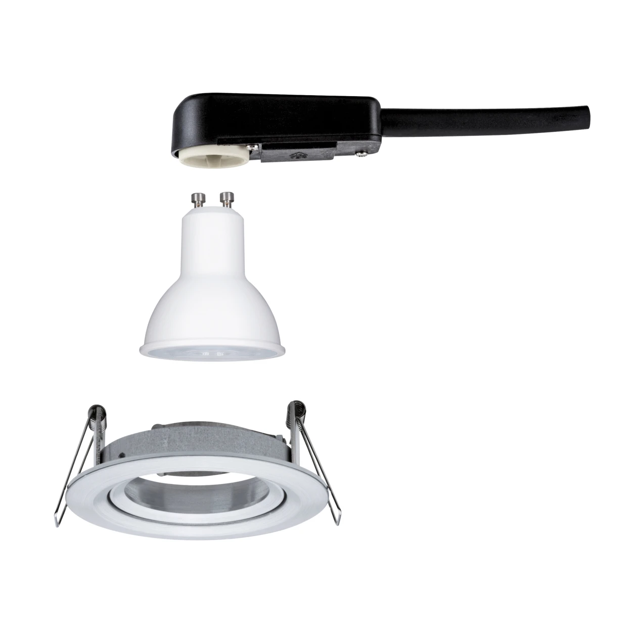 Paulmann LED-inbouwspot Nova 6,5W GU10 aluminium O84mm - 1-spot