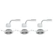 Paulmann LED-inbouwspot Base Coin bassiset 5W GU10 staal O90mm - 3-spots