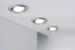 Paulmann LED-inbouwspot Base Coin bassiset 5W GU10 staal O90mm - 3-spots