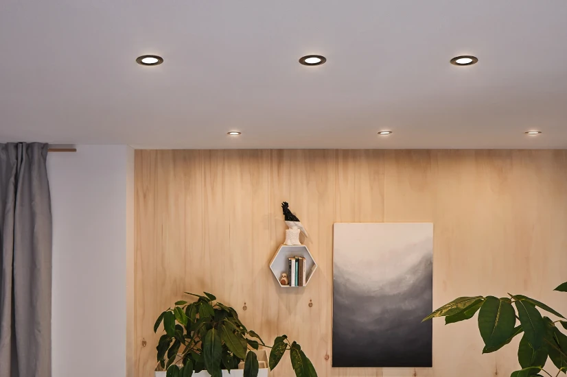 Paulmann LED-inbouwlamp Nova Plus Coin basisset IP65 6W zwart O93mm - 3-spots