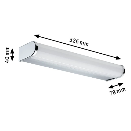 Paulmann LED-wandlamp Arneb IP44 9W 3000K chroom