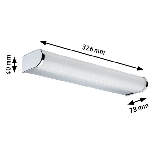 Paulmann LED-wandlamp Arneb IP44 9W 3000K chroom