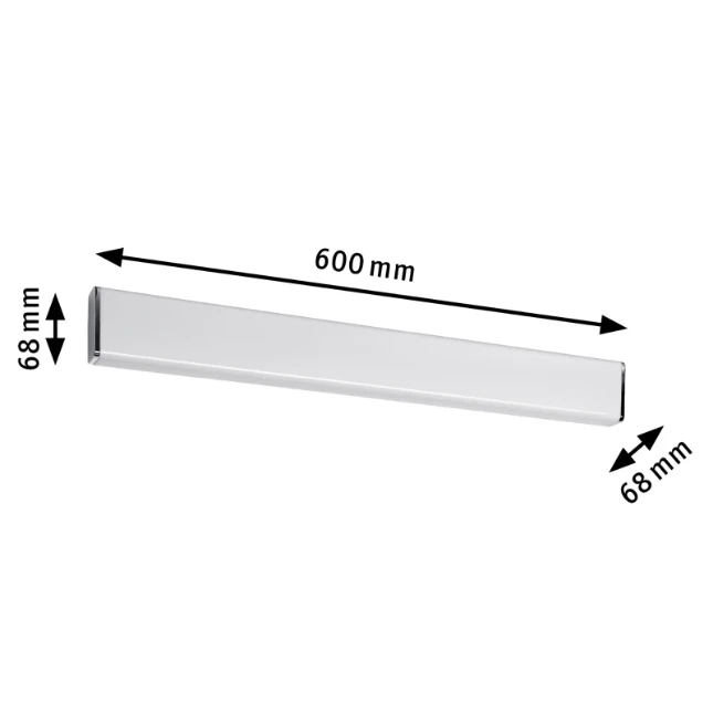 Paulmann LED-wandlamp Nembus IP44 9W chroom/wit