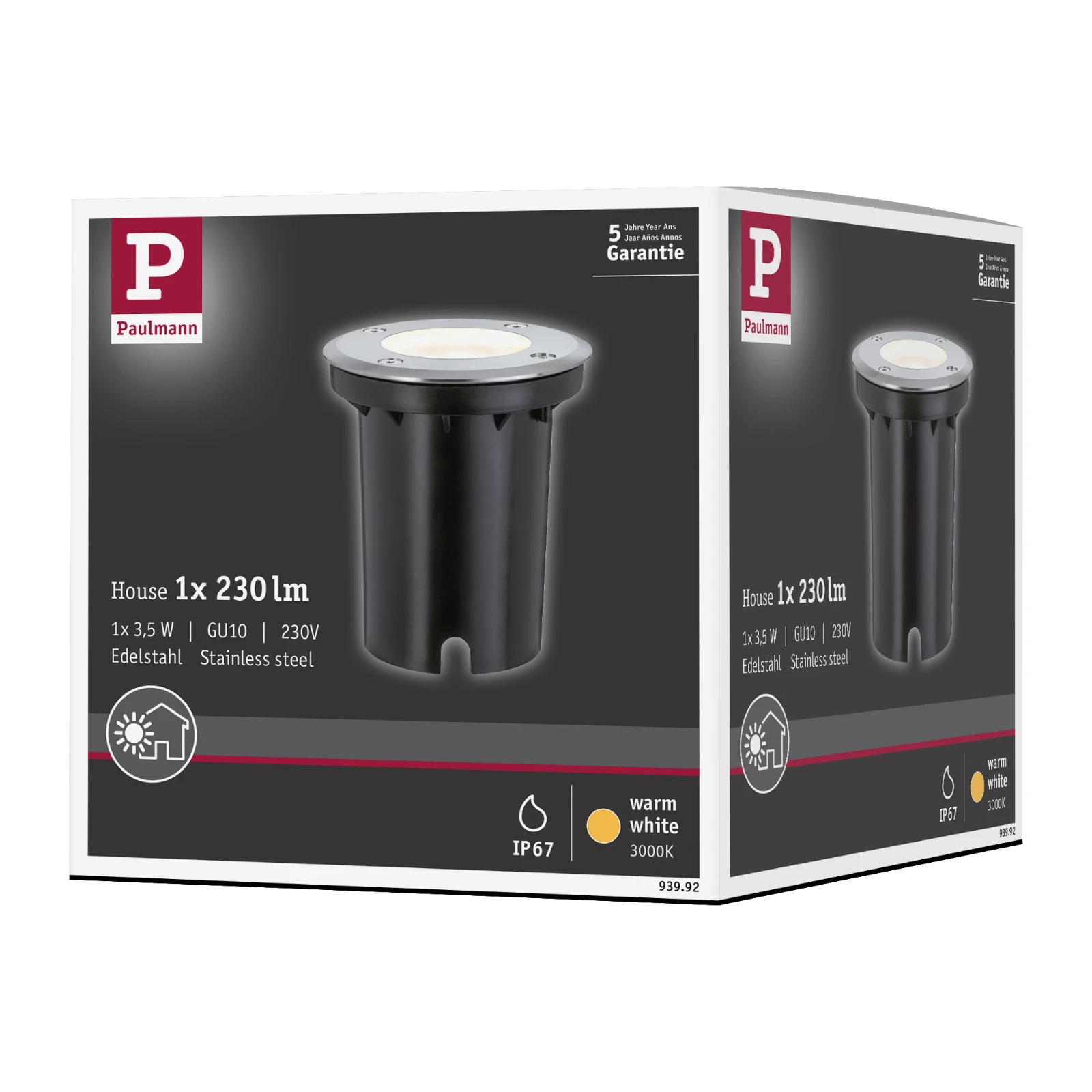 Paulmann Outdoor LED-grondspot O108mm IP67 metaal