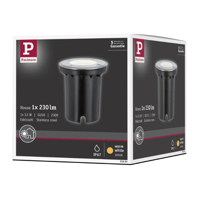 Paulmann Outdoor LED-grondspot O108mm IP67 metaal