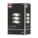 Paulmann LED-inbouwspot Base Coin bassisset 5W staal O90mm 3-spots