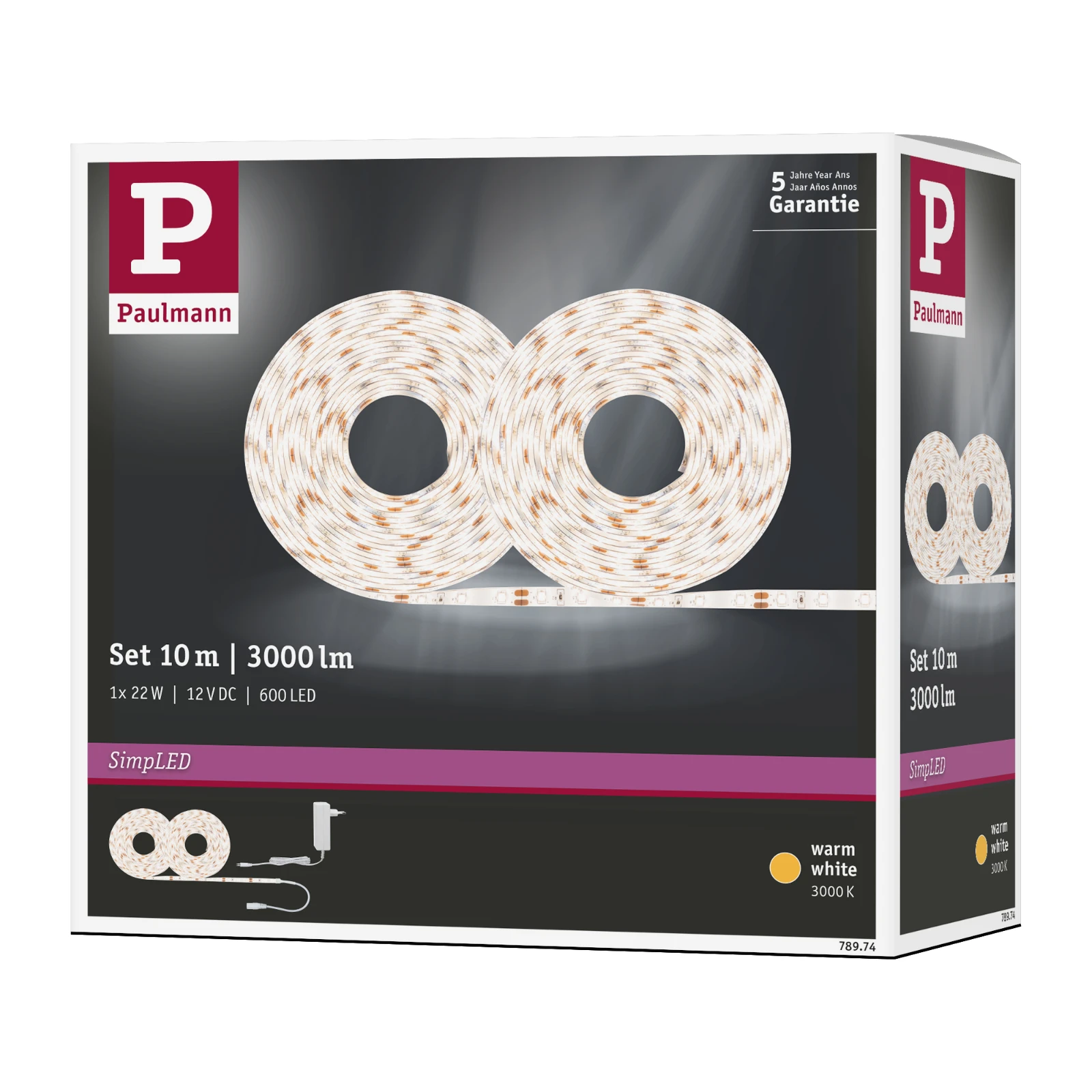 Paulmann SimpLED LED-strip Warm wit 22W 10m