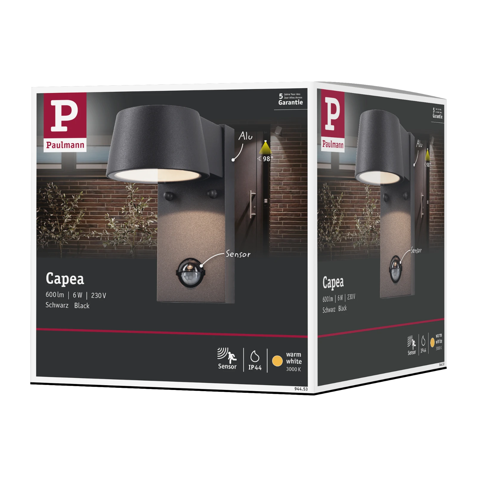 Paulmann Outdoor Wandlamp Capea bewegingsmelder
