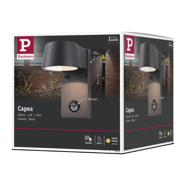 Paulmann Outdoor Wandlamp Capea bewegingsmelder