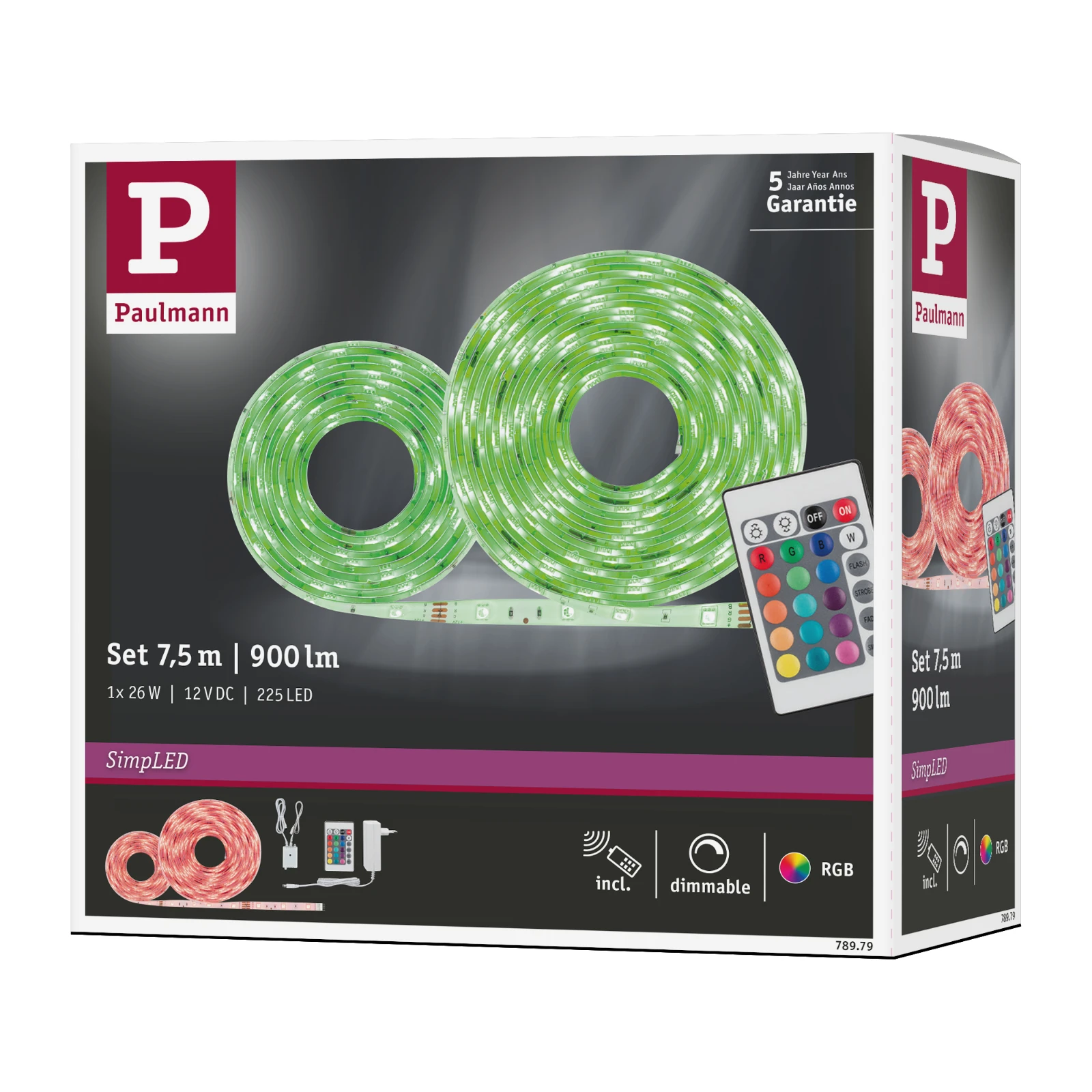 Paulmann SimpLED LED-strip RGB 26W 7,5m