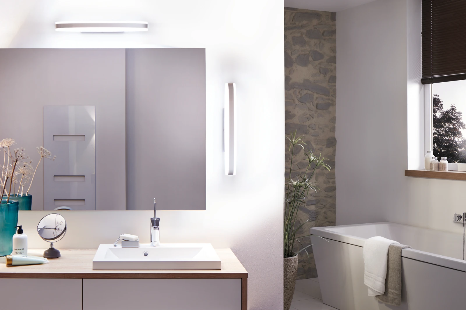 Paulmann LED-spiegellamp Kuma IP44 9W chroom/wit