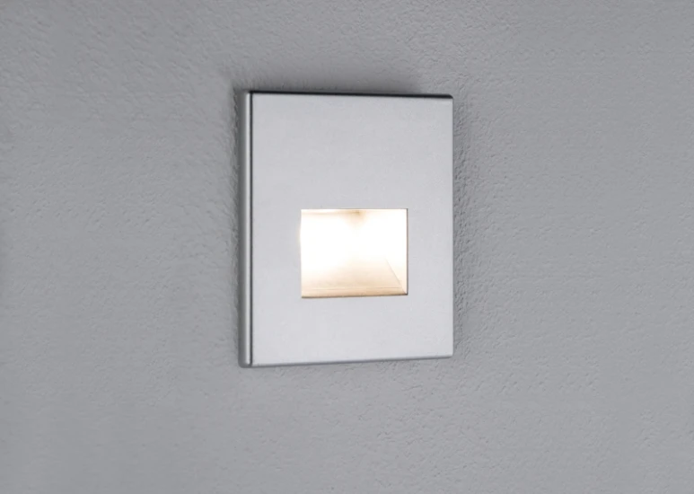 Paulmann LED-wandinbouwlamp Edge Quadro 1,1W chroom