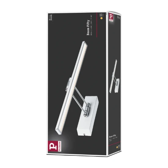 Paulmann LED-schilderij Galeria Beam 450mm 7W 2700K wit/chroom