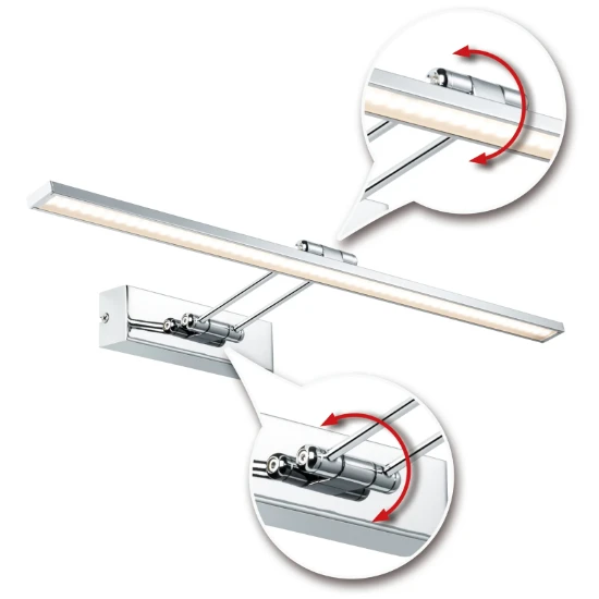Paulmann LED-schilderij Galeria Beam 450mm 7W 2700K wit/chroom