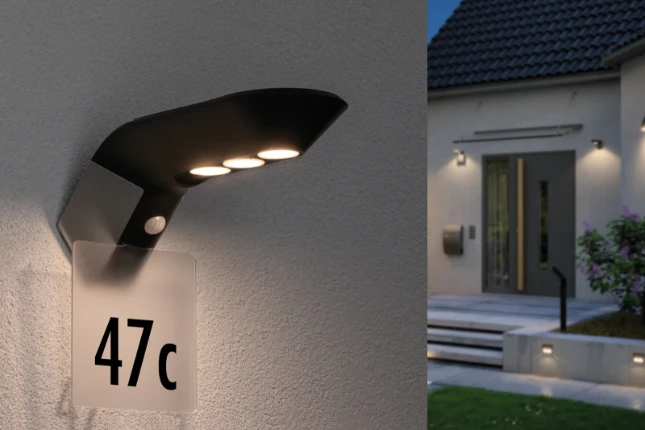 Paulmann Outdoor Solar Buitenwandlamp Soley IP44 met bewegingsmelder