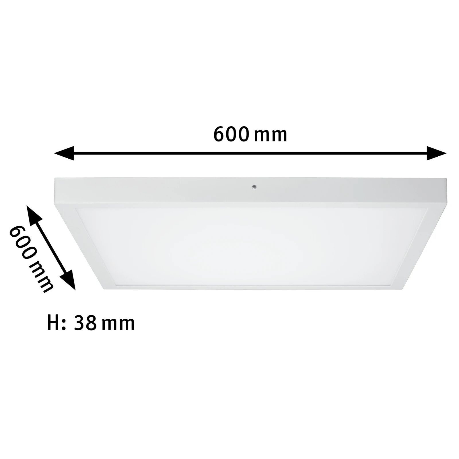 Paulmann LED-paneel Lunar 600x600mm 27,4W 3000K wit