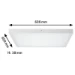 Paulmann LED-paneel Lunar 600x600mm 27,4W 3000K wit