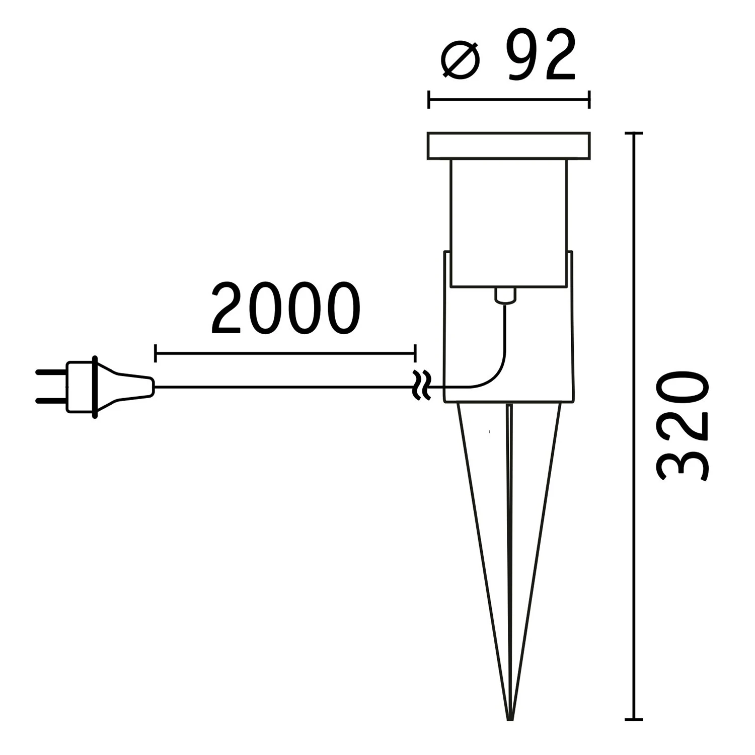 Paulmann Outdoor LED-tuinspot O92mm IP65 GU10 3,5W 3000K