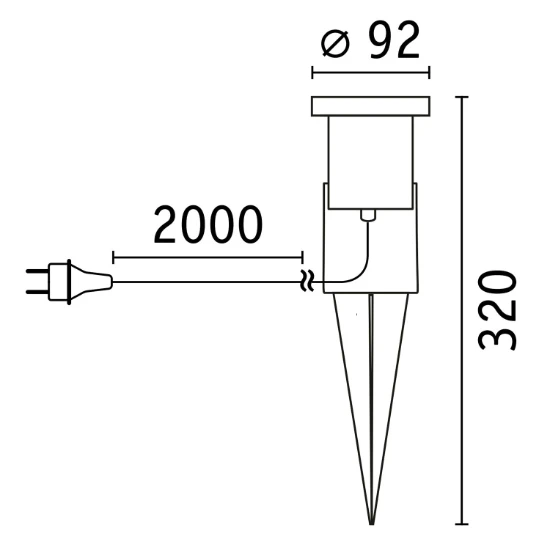 Paulmann Outdoor LED-tuinspot O92mm IP65 GU10 3,5W 3000K