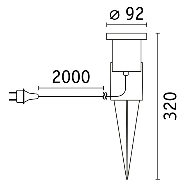 Paulmann Outdoor LED-tuinspot O92mm IP65 GU10 3,5W 3000K