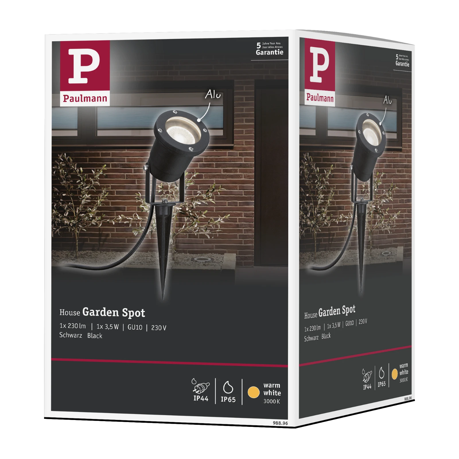 Paulmann Outdoor LED-tuinspot O92mm IP65 GU10 3,5W 3000K