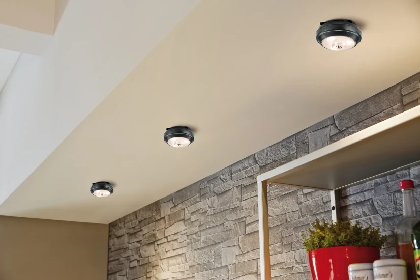 Paulmann LED-kastverlichting ButtonLED antraciet 3x1,5V AAA