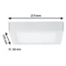 Paulmann LED-paneel Lunar 225x225mm 15,4W 3000K wit