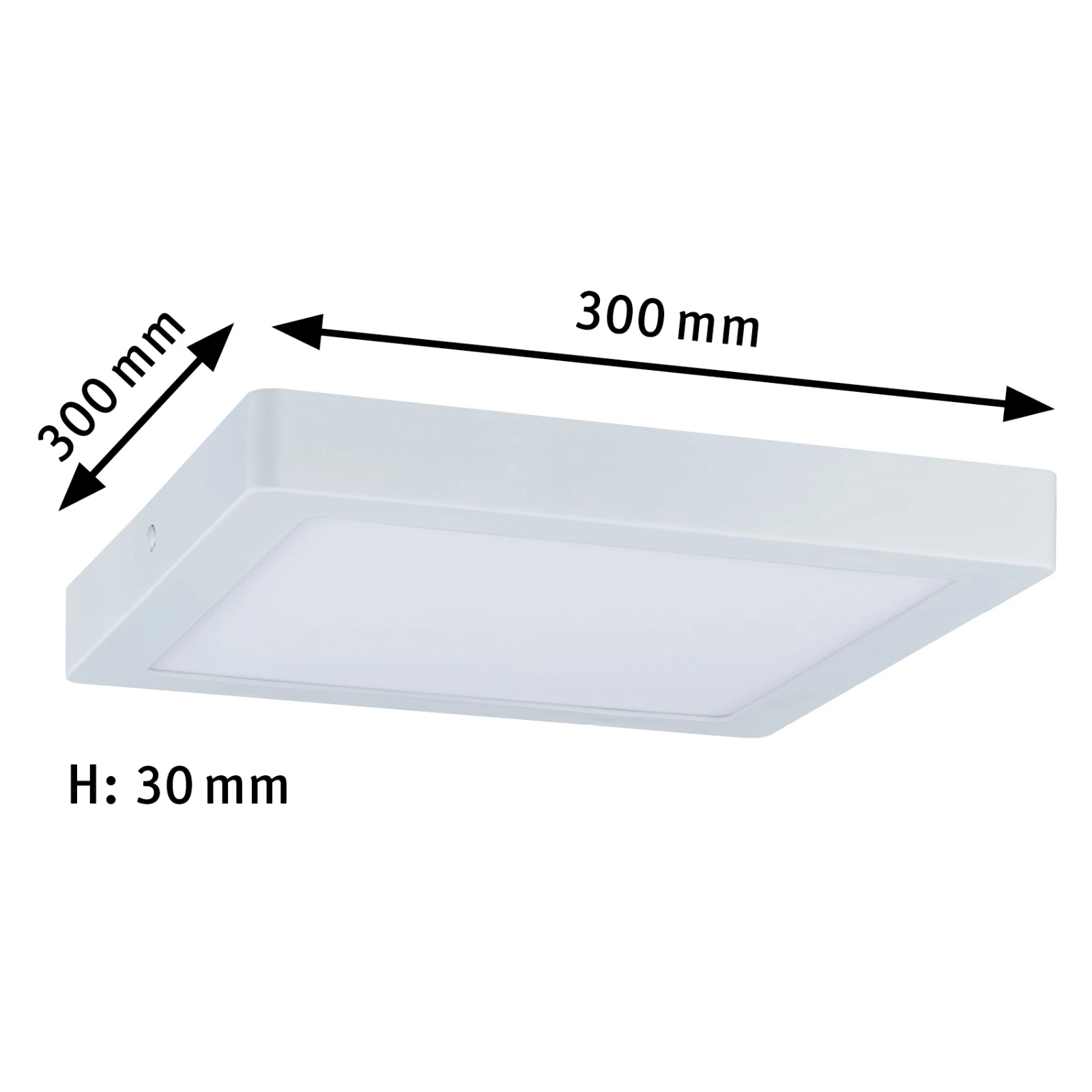 Paulmann LED-paneel Albia 300x300mm 22W 2700K wit