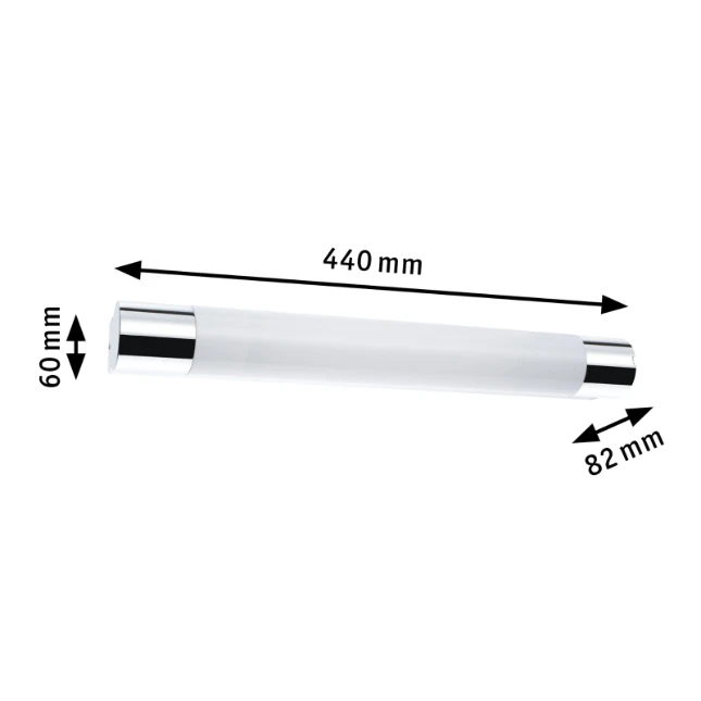 Paulmann LED-spiegellamp Orgon 440mm 7,5W chroom