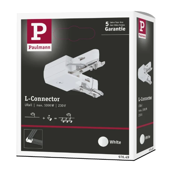 Paulmann URail LED L-stukverbinding 1.000W wit