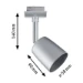Paulmann URail Spot Cover 10W GU10 dimbaar mat/chroom