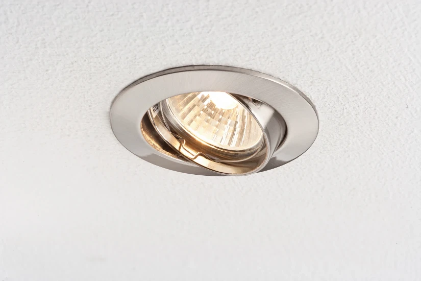 Paulmann Inbouwlamp Premium IP44 GX5,3 dimbaar staal O83mm - 1-spot