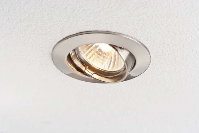 Paulmann Inbouwlamp Premium IP44 GX5,3 dimbaar staal O83mm - 1-spot