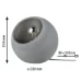 Paulmann Neordic LED-tafellamp Ingram 20W E27 grijs