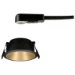 Paulmann LED-inbouwspot Cole 10W GU10 O88mm zwart/goud