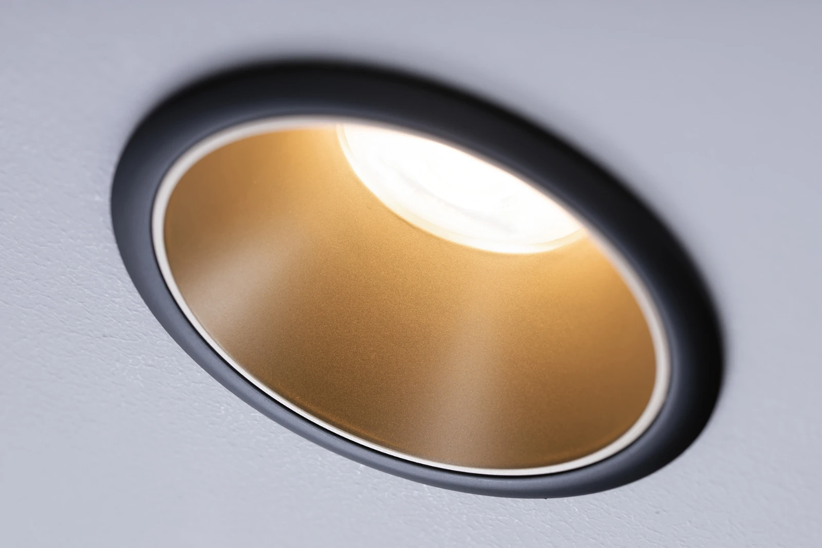 Paulmann LED-inbouwspot Cole 10W GU10 O88mm zwart/goud